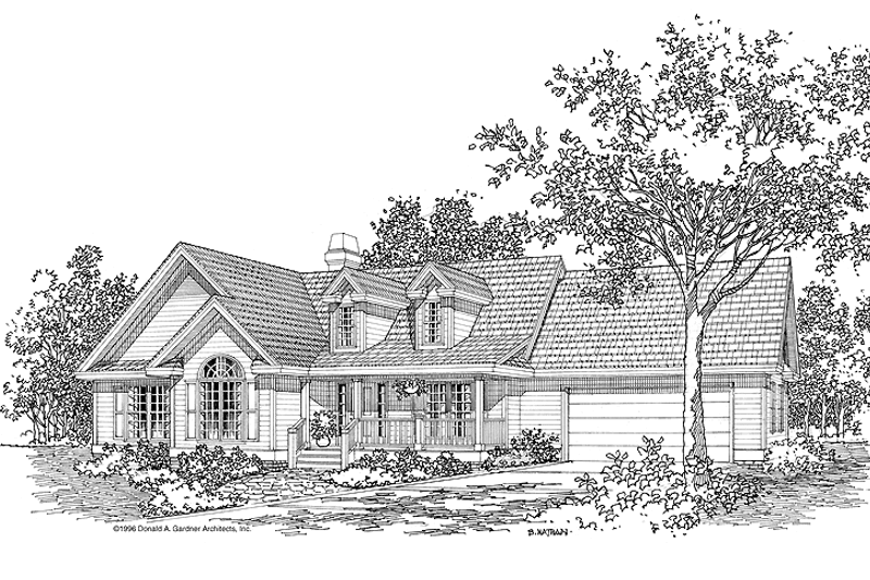 Home Plan - Country Exterior - Front Elevation Plan #929-382