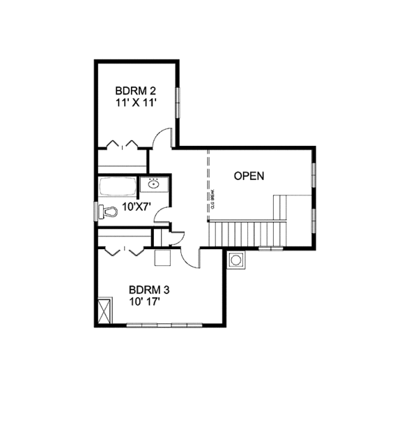Architectural House Design - Craftsman Floor Plan - Upper Floor Plan #939-9