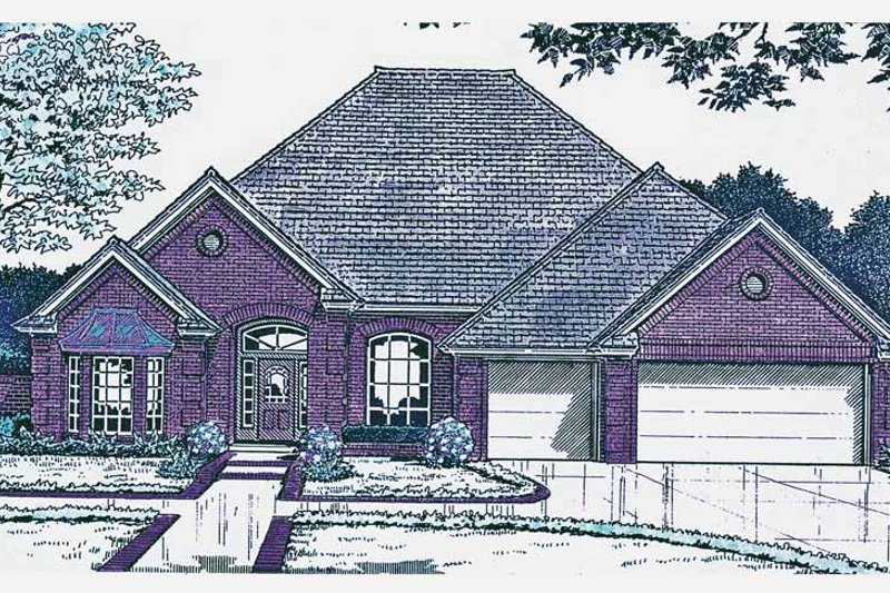 Architectural House Design - European Exterior - Front Elevation Plan #310-1212