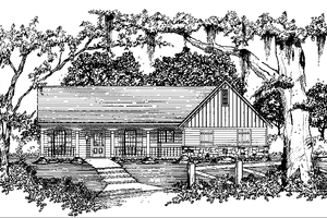 Dream House Plan - Country Exterior - Front Elevation Plan #36-531