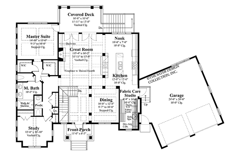 House Plan Design - Floor Plan - Main Floor for Craftsman House Plan #930-356 - 4 bed, 2.5 bath