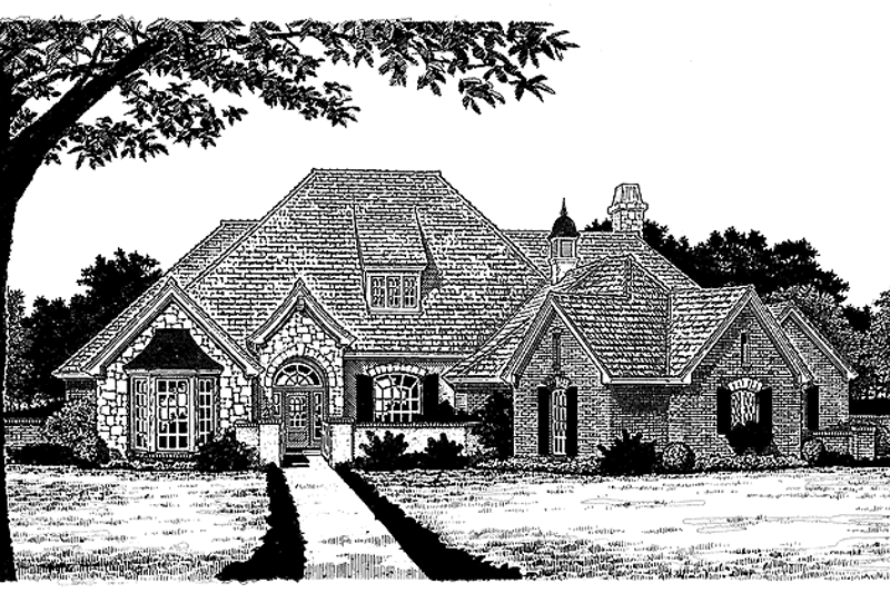 Home Plan - Country Exterior - Front Elevation Plan #310-1180