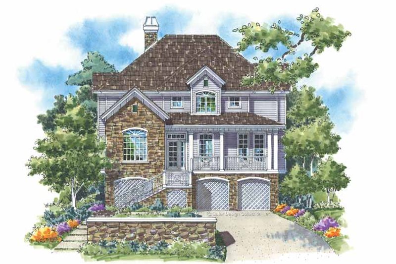 House Design - Country Exterior - Front Elevation Plan #930-124