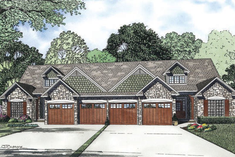 Home Plan - Country Exterior - Front Elevation Plan #17-2402