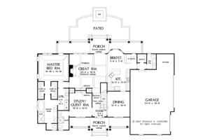 Floor Plan - Main Floor for Country House Plan #929-831 - 5 bed, 4.5 bath