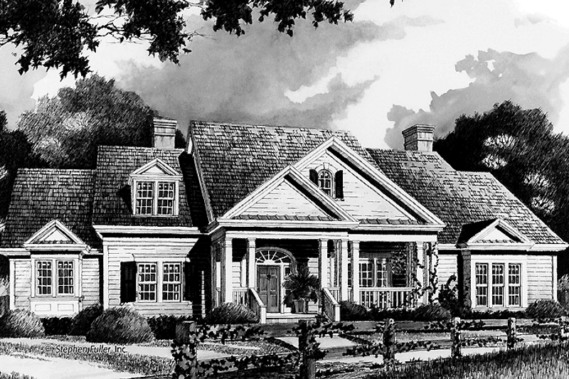 Dream House Plan - Country Exterior - Front Elevation Plan #429-346