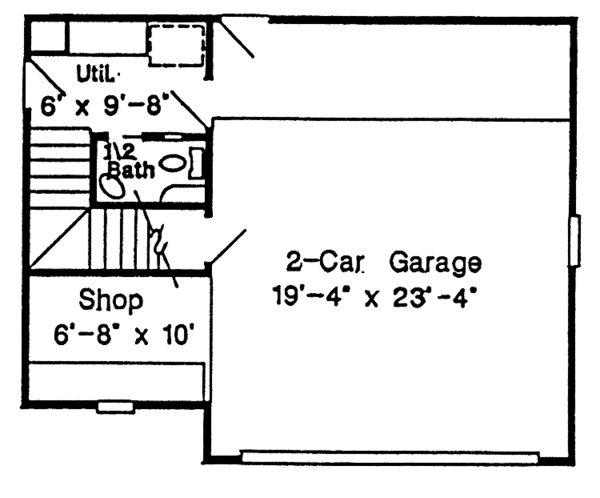 House Blueprint - Country Floor Plan - Main Floor Plan #410-3575