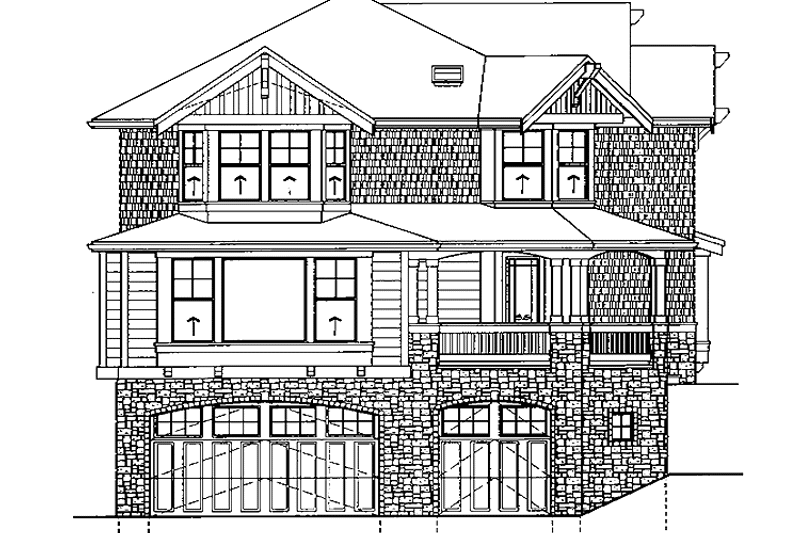 House Plan Design - Exterior - Other Elevation for Craftsman House Plan #132-459 - 4 bed, 2.5 bath