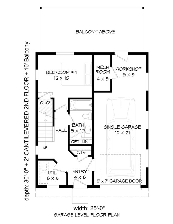 Contemporary Floor Plan - Main Floor Plan #932-531