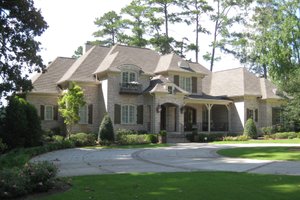 Exterior - Front Elevation 3 for European House Plan #1054-93 - 4 bed, 4.5 bath