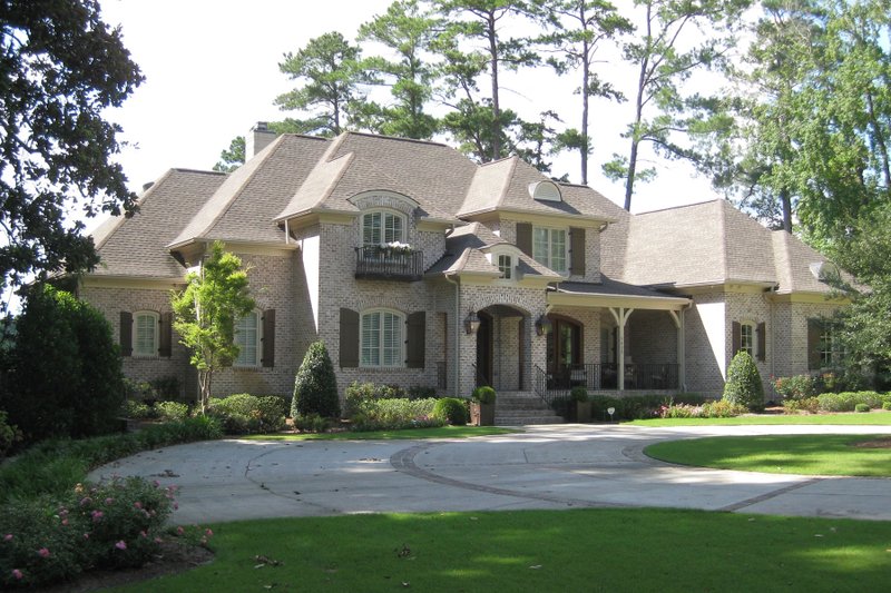 House Blueprint - Exterior - Front Elevation 3 for European House Plan #1054-93 - 4 bed, 4.5 bath
