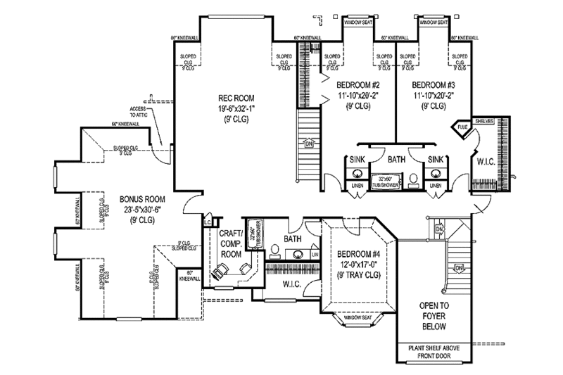 Country Style House Plan - 5 Beds 3.5 Baths 5003 Sq/Ft Plan #11-275 ...