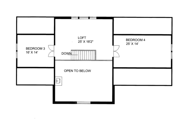 Home Plan - Ranch Floor Plan - Upper Floor Plan #117-856