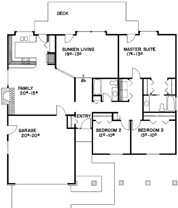 Dream House Plan - Country Floor Plan - Main Floor Plan #60-876