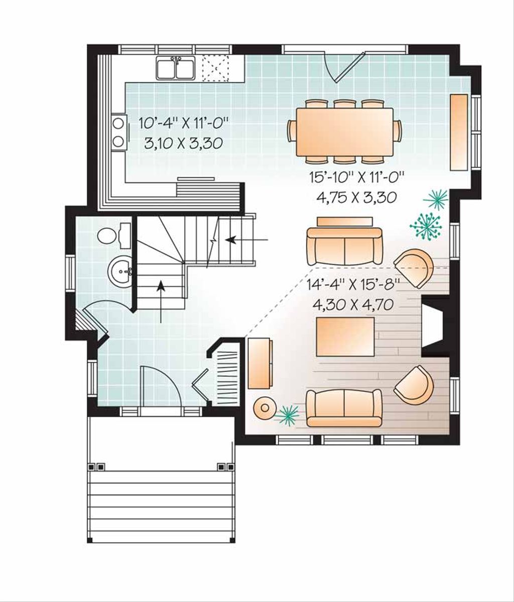 European Style House Plan 3 Beds 2 5 Baths 1861 Sq Ft Plan 23 2490 Eplans Com European Style House Plan 3 Beds 2 5 Baths 1861 Sq Ft Plan 23 2490 Eplans Com