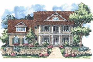 Classical Exterior - Front Elevation Plan #930-250