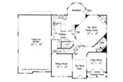 Colonial Style House Plan - 4 Beds 3.5 Baths 3047 Sq/Ft Plan #927-76 