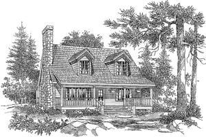 Country Exterior - Front Elevation Plan #929-115