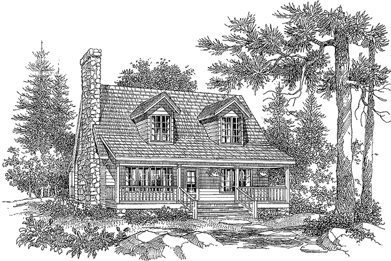 Country Style House Plan - 3 Beds 2 Baths 1607 Sq/Ft Plan #929-115