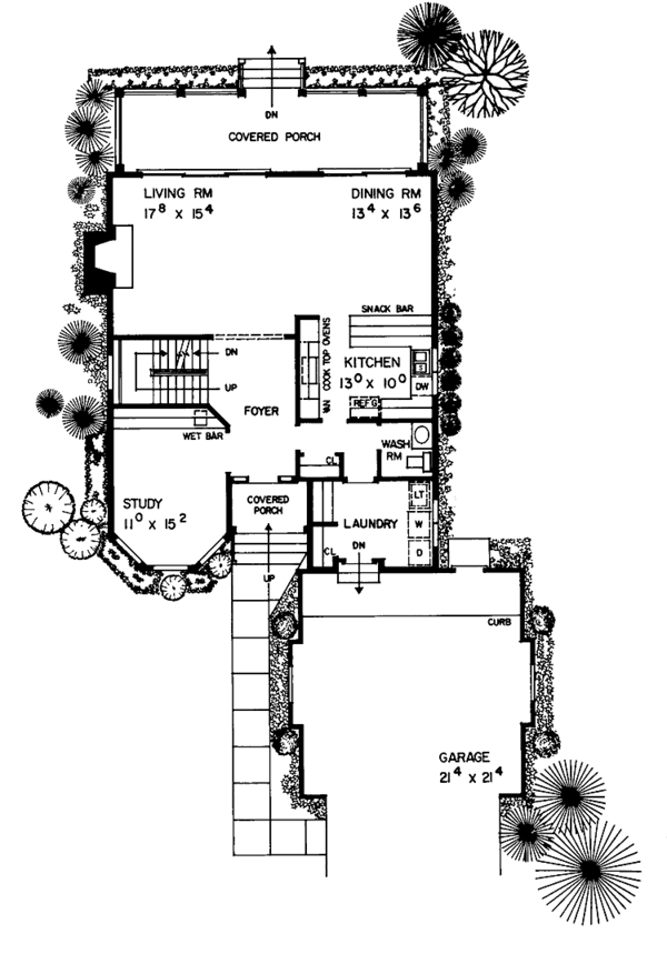 Dream House Plan - Victorian Floor Plan - Main Floor Plan #72-890