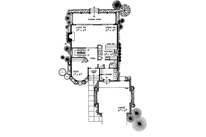 Home Plan - Floor Plan - Main Floor for Victorian House Plan #72-890 - 4 bed, 3.5 bath