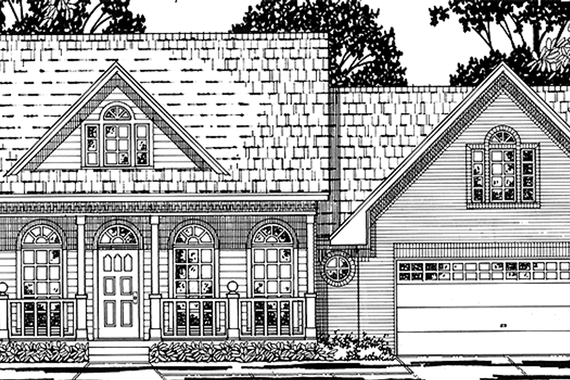 Architectural House Design - Country Exterior - Front Elevation Plan #42-649