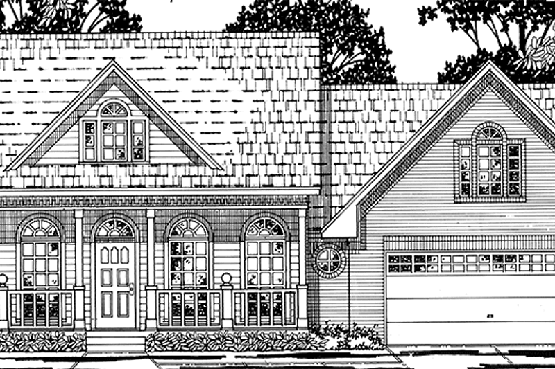 Home Plan - Country Exterior - Front Elevation Plan #42-649