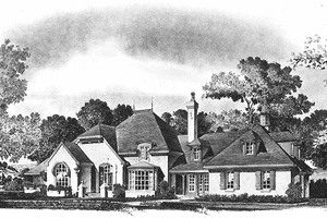 Home Plan - Exterior - Front Elevation for Country House Plan #1016-17 - 3 bed, 3 bath