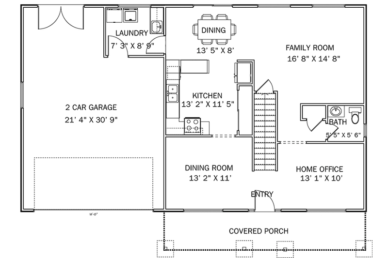 Dream House Plan - Floor Plan - Main Floor for Traditional House Plan #1060-33 - 4 bed, 3.5 bath