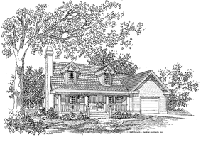 Country Exterior - Front Elevation Plan #929-255