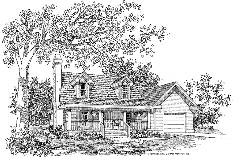 Home Plan - Country Exterior - Front Elevation Plan #929-255