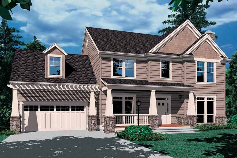 Dream House Plan - Exterior - Front Elevation 3 for Craftsman House Plan #48-801 - 4 bed, 2.5 bath