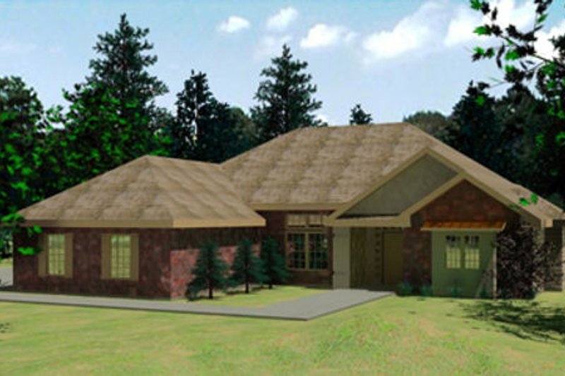 Architectural House Design - Traditional Exterior - Front Elevation Plan #31-112