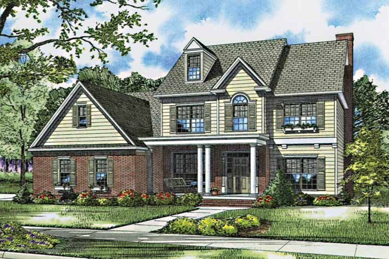 Home Plan - European Exterior - Front Elevation Plan #17-2762