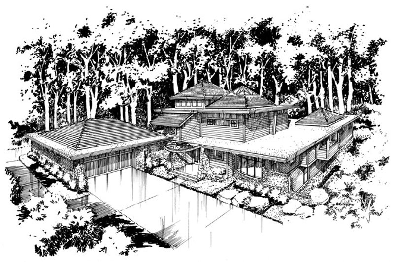 Home Plan - Exterior - Front Elevation 1 for Craftsman House Plan #942-11 - 4 bed, 3.5 bath