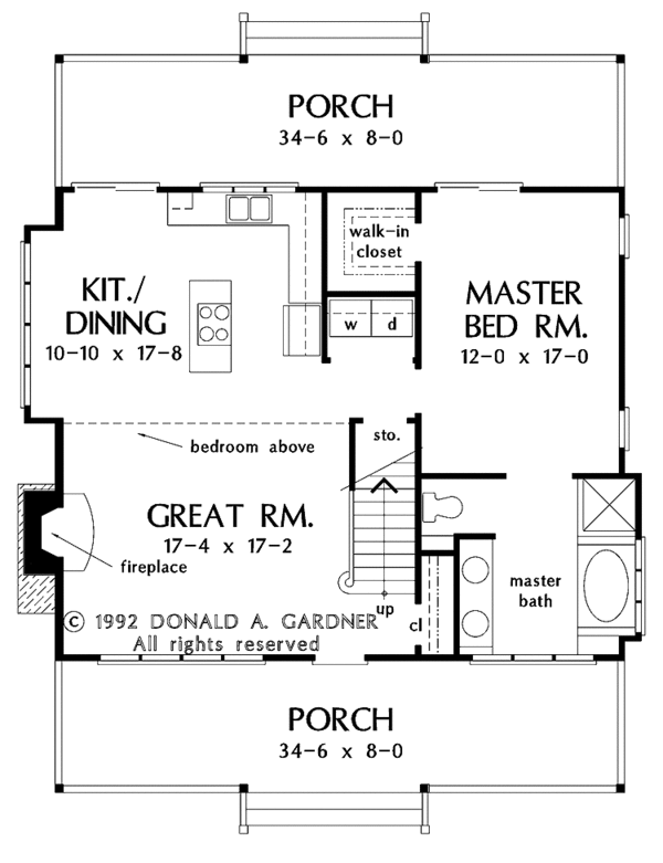 Country Floor Plan - Main Floor Plan #929-143