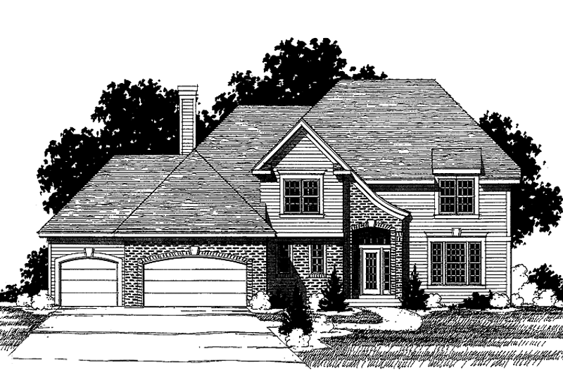 Dream House Plan - Traditional Exterior - Front Elevation Plan #320-892