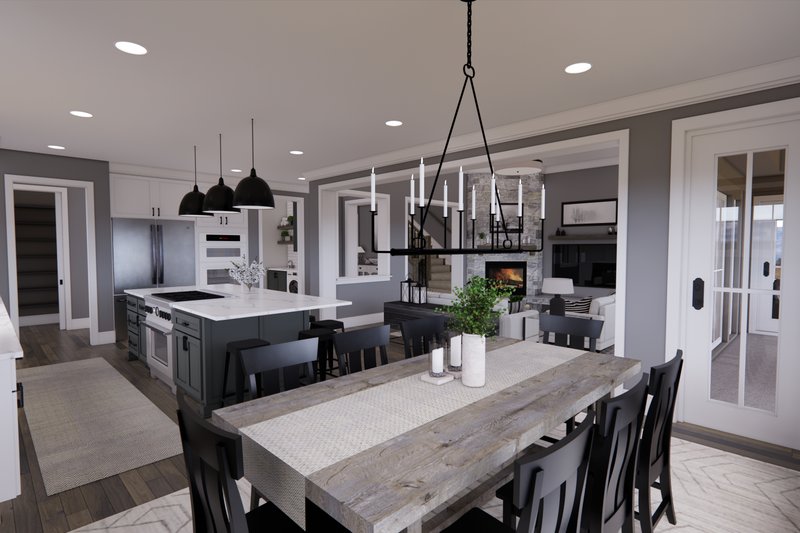 House Plan Design - Interior - Dining Room 1 for Country House Plan #51-1567 - 3 bed, 2.5 bath