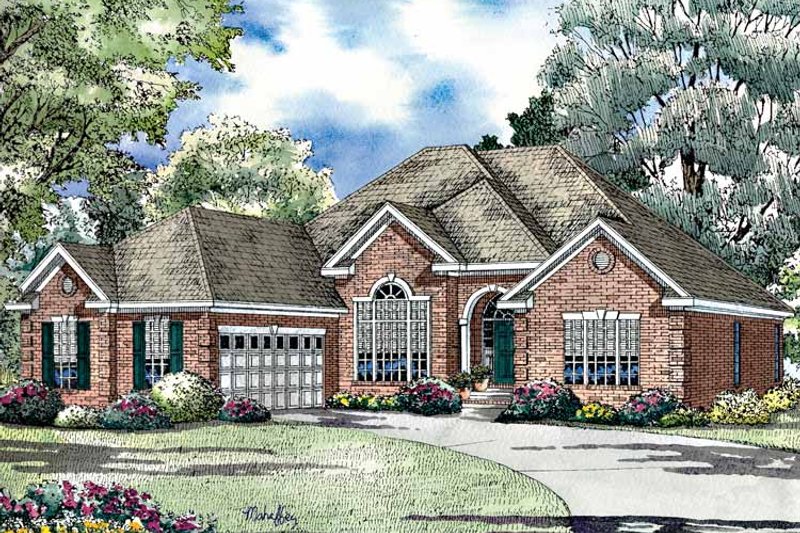 Dream House Plan - Exterior - Front Elevation 3 for Ranch House Plan #17-3023 - 4 bed, 2 bath