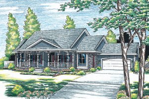Traditional Exterior - Front Elevation Plan #20-738