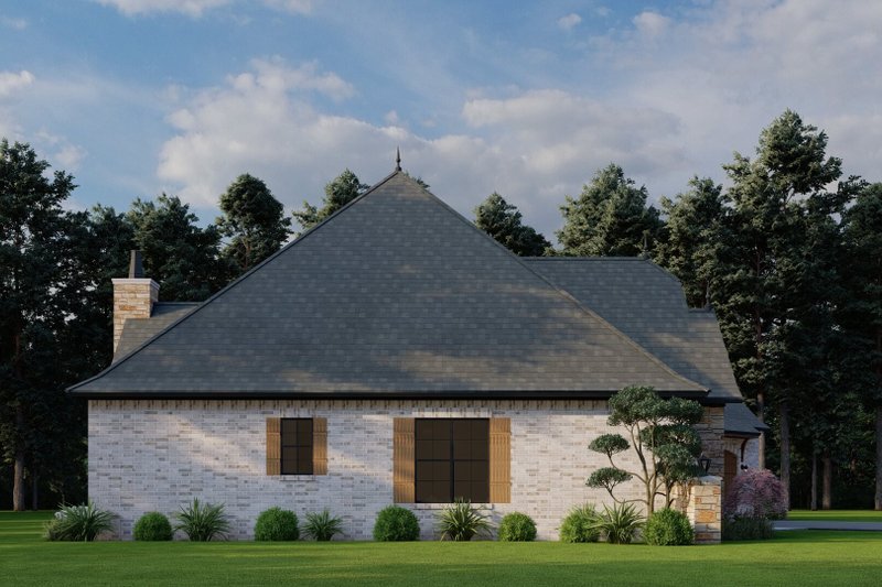 Architectural House Design - Exterior - Other Elevation 4 for European House Plan #923-12 - 4 bed, 2.5 bath