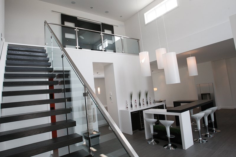 Home Plan - Stairs - 3200 square foot Modern Home