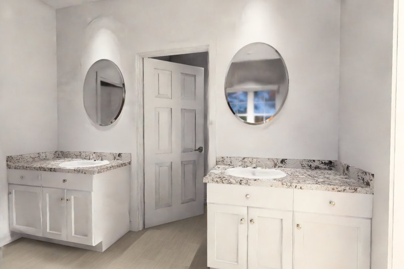 Architectural House Design - Interior - Master Bathroom for Craftsman House Plan #513-2432 - 3 bed, 2 bath