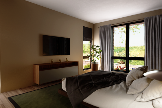 Interior - Master Bedroom 2 for Prairie House Plan #48-1069 - 4 bed, 3.5 bath