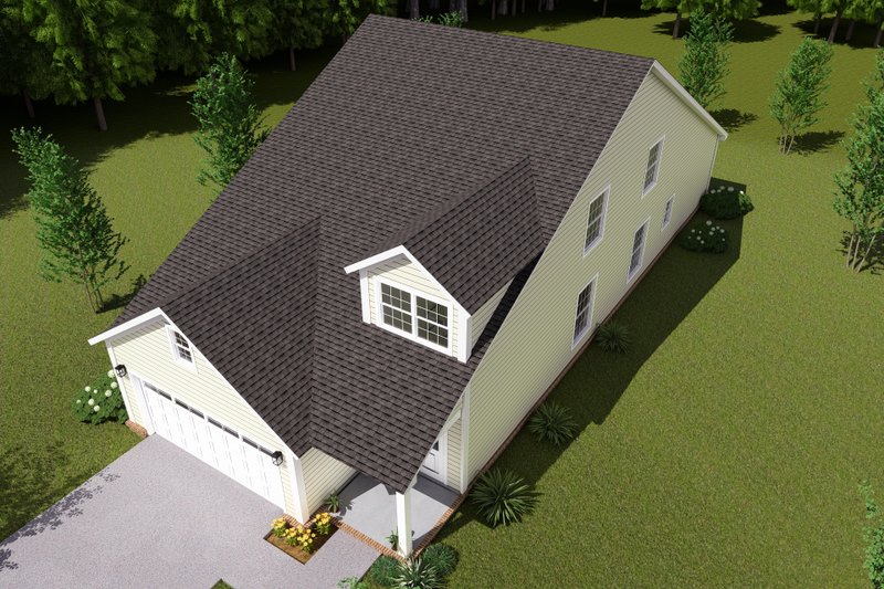 Home Plan - Exterior - Other Elevation 3 for Traditional House Plan #513-2205 - 3 bed, 2.5 bath