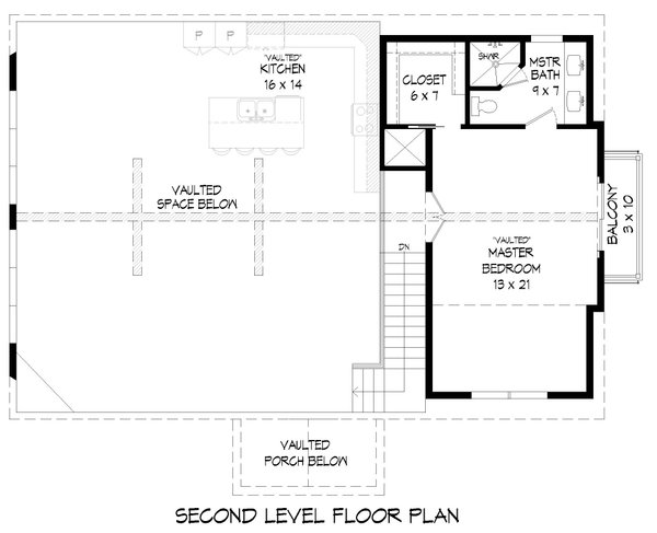 Country Floor Plan - Upper Floor Plan #932-573