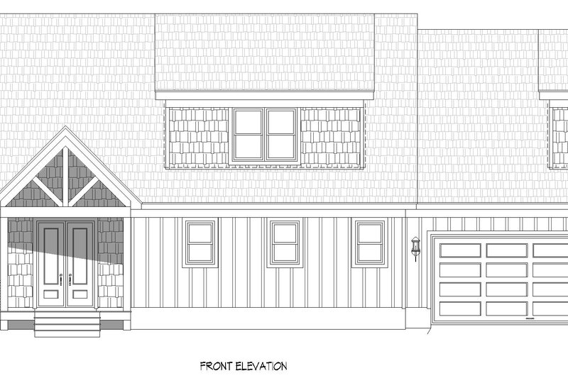 Architectural House Design - Exterior - Front Elevation 5 for Country House Plan #932-1387 - 4 bed, 3.5 bath