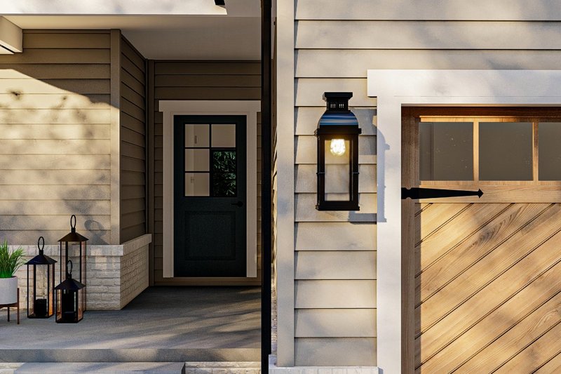 Architectural House Design - Exterior - Other Elevation 2 for Farmhouse House Plan #455-271 - 2 bed, 2 bath