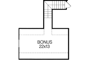 Floor Plan - Other Floor for Southern House Plan #15-120 - 3 bed, 2 bath