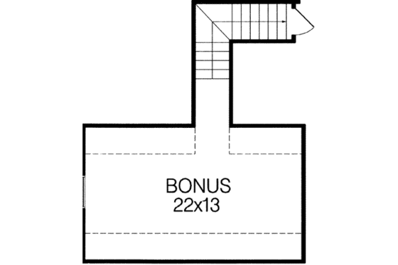 Floor Plan - Other Floor for Southern House Plan #15-120 - 3 bed, 2 bath